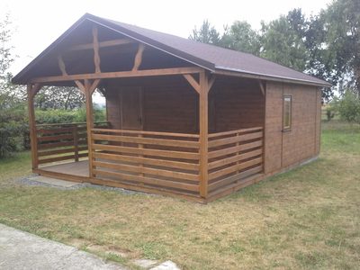 Domek gospodarczy lub wiata ogrodowa z drewna - realizacja 6