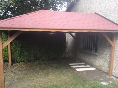 Domek gospodarczy lub wiata ogrodowa z drewna - realizacja 12