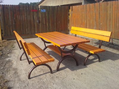 Meble ogrodowe z drewna litego - realizacja 3